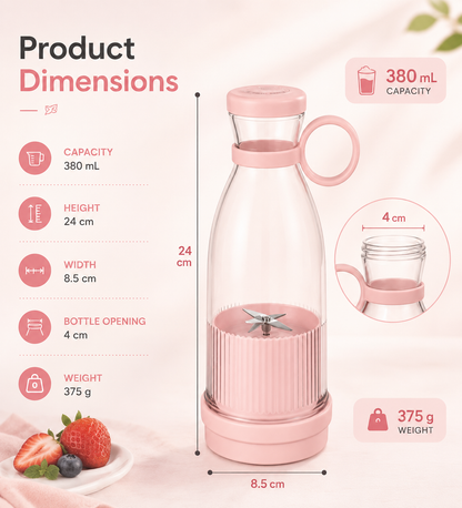 Juicify™ Portable Blender – Rechargeable Fruit Juicer Cup